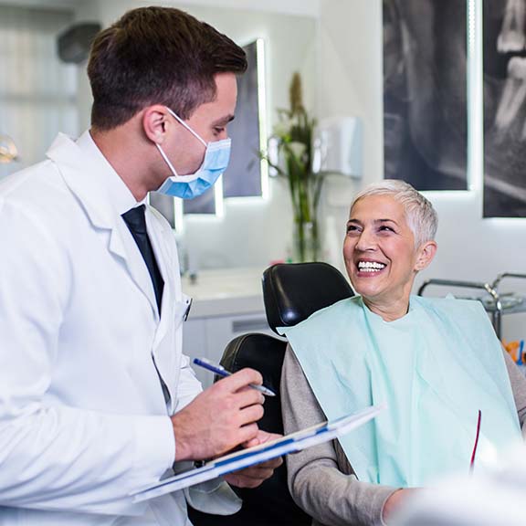 patient at dentist appointment in Livermore