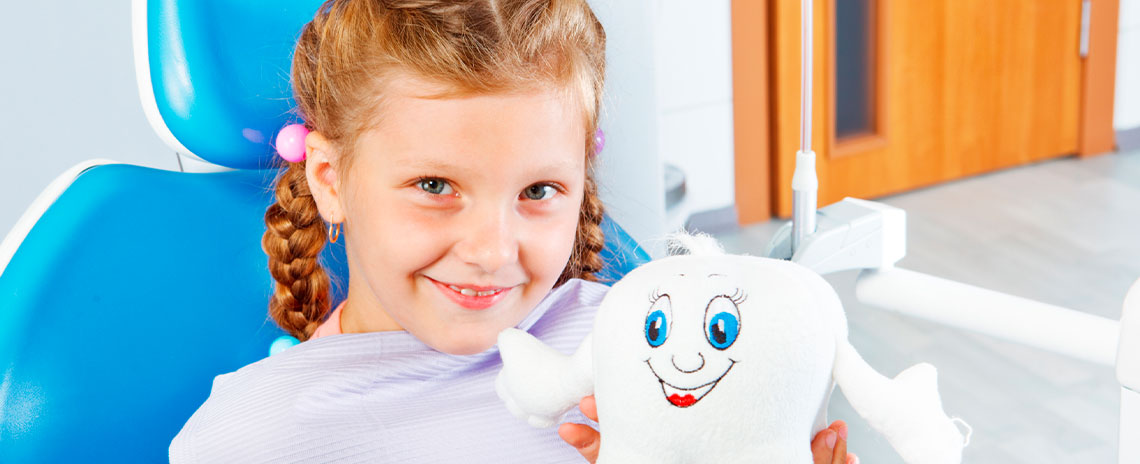 Child receiving emergency dental care in Livermore